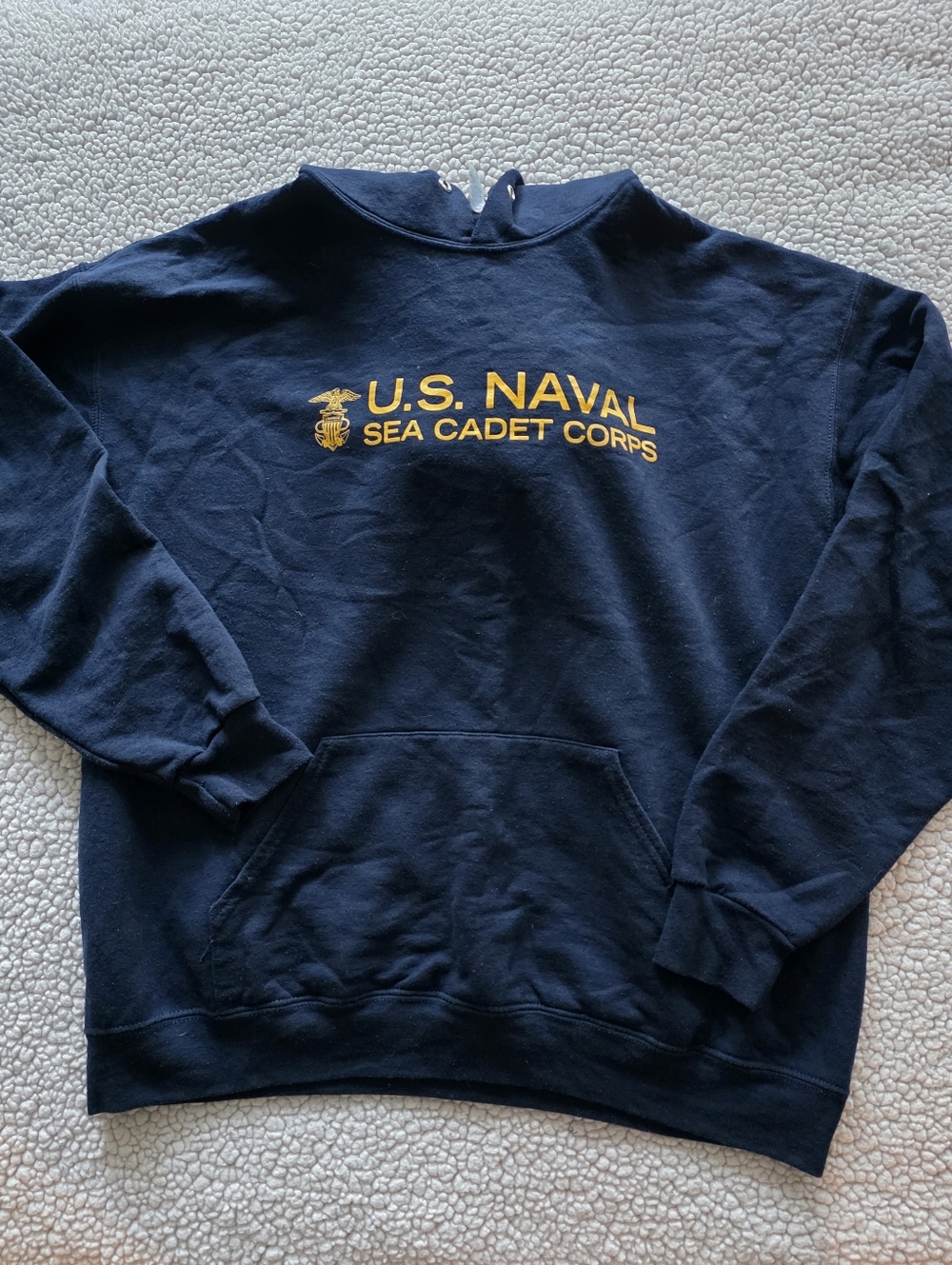 Jerzees Navy Blue U.S. Naval Sea Cadet Corps Sweatshirt